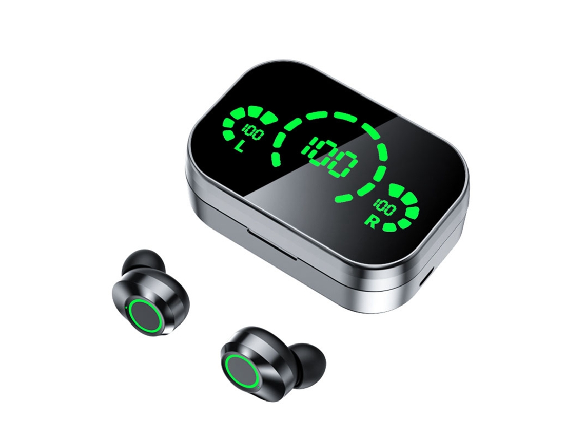 Fones de Ouvido Bluetooth 5.3 Sem Fio com Estojo de Carregamento Ipx5 Resistente À Água Leve para Esportes
