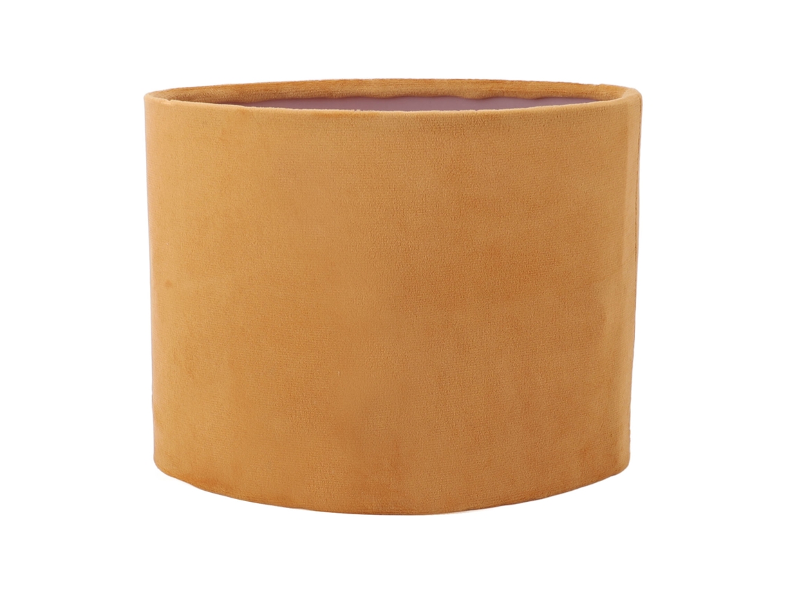 Abajur Oval de Têxtil Dourado para Lâmpada de Mesa e Chão E27 E14