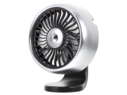 Ventilador De Carro Com Luz Led E Carregador Usb Portátil Compatível