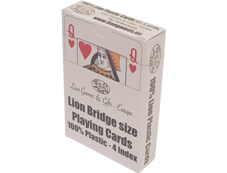 Cartas de póquer Le–o 100% plástico, Bridge