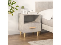 Bedside Cabinet, Bedside Cabinets Vidaxl Cinzeto Madeira Processada (n/a)