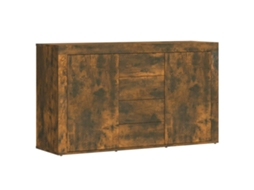 Aparador em Madeira Cor Carvalho Fumado MAISON EXCLUSIVE (120x36x69 cm)