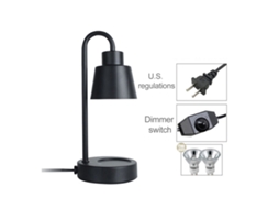 Lâmpada De Aromaterapia Laxiscreed Obsidian Black Wax Melting Taiwan 110v Com Fragrância Romântica