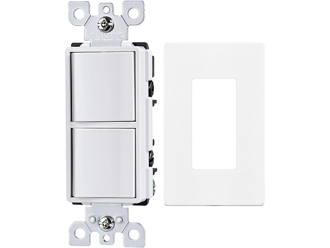 Interruptor Elétrico Duplo Sem Parafusos, Placa De Parede Com Luz Sensível Ao Toque, Painel De Vidro Padrão, Alavanca De