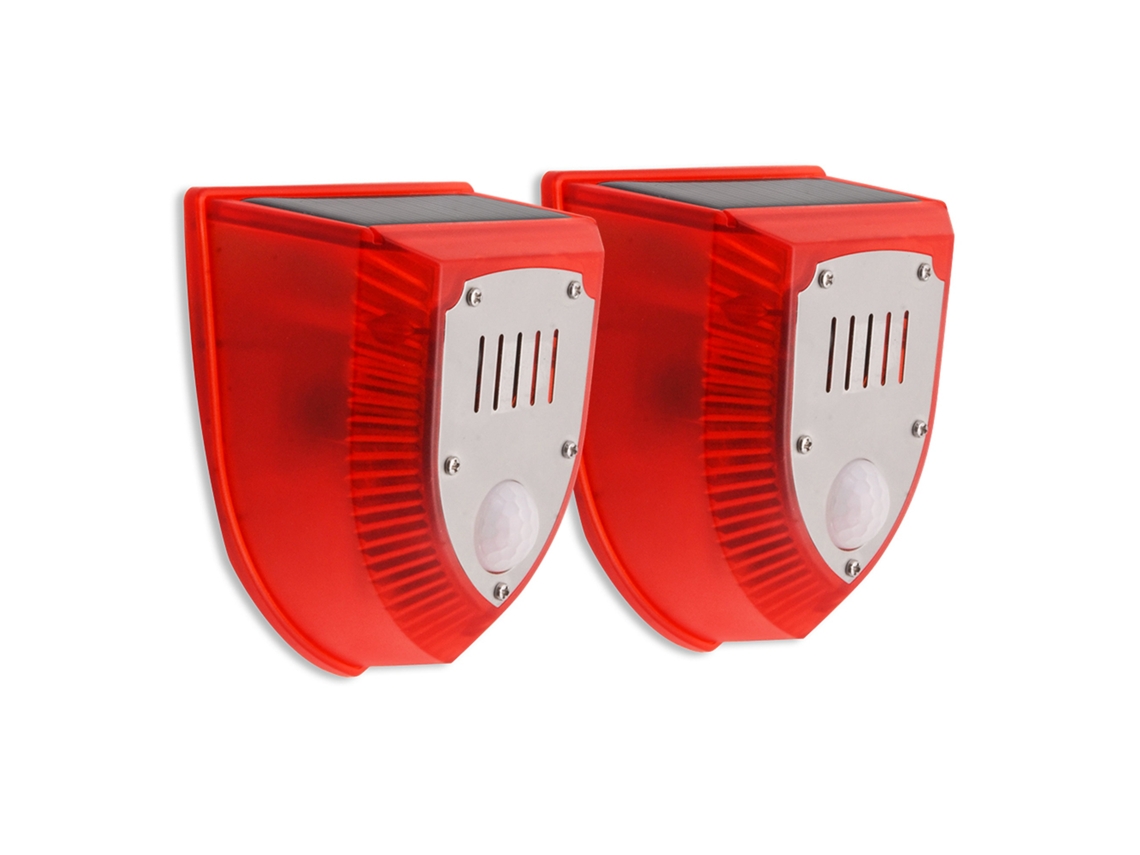 Luz Estroboscópica Solar Com Sensor De Movimento E Alarme Anti Roubo Ip65
