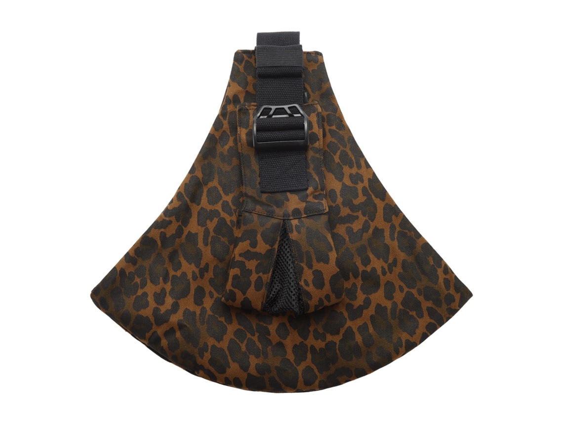 Canguru Para Bebê, Itens Essenciais Para Viagens Com Bebês, Alça De Ombro Únicaestampa De Leopardo Marrom Escuro