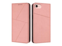 Capa De Couro Fosco Para Iphone 16e - Flip Magnético