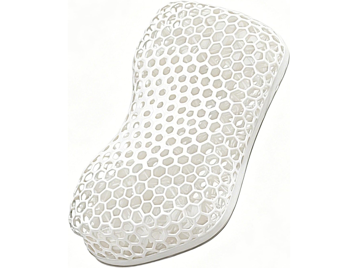Apoio De Pulso Ergonômico Impresso Em 3d Com Almofada, Branco