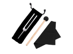 Diapasão de 528 Hz com Martelo de Silicone e Pano de Limpeza para Relaxamento e Cura AQUAFORGE