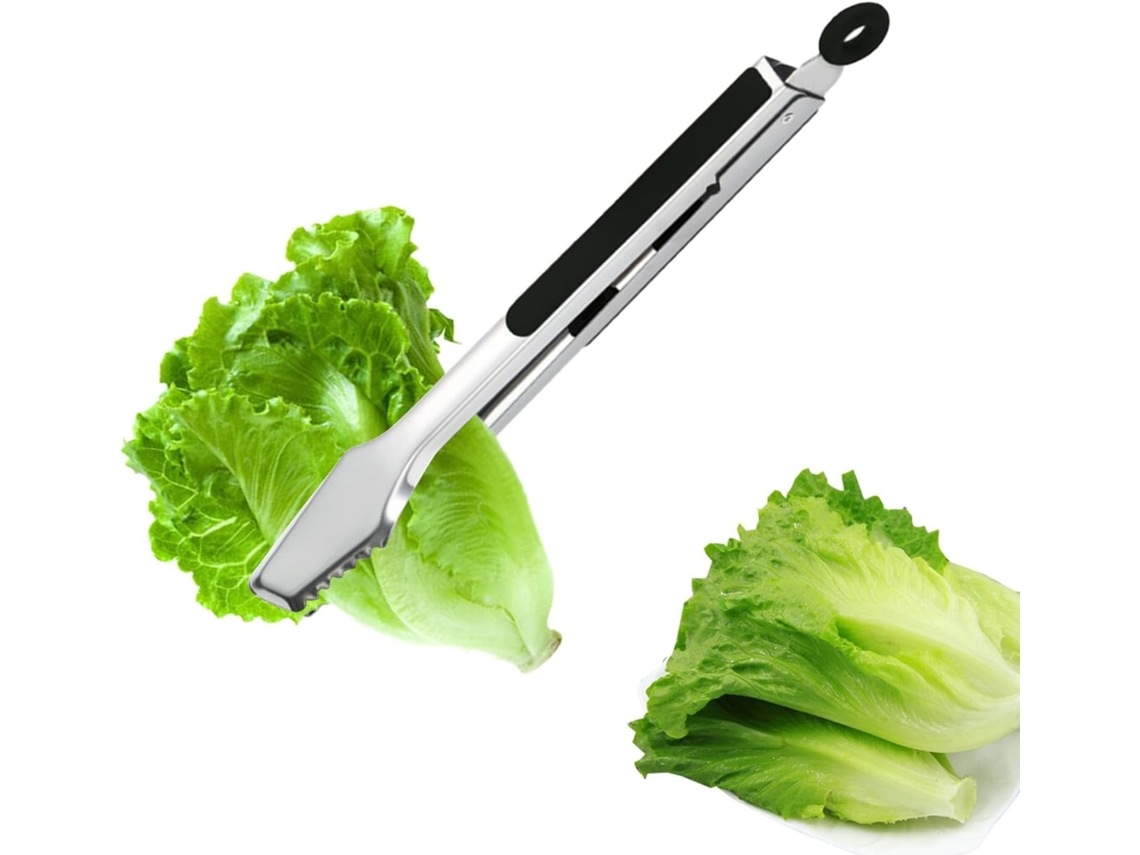 Pinça Para Grelhar Churrasco De Aço Inoxidável Utensílio Cozinha Resistente Ao Calor Carnes, Torradas E Ovos Cozidos