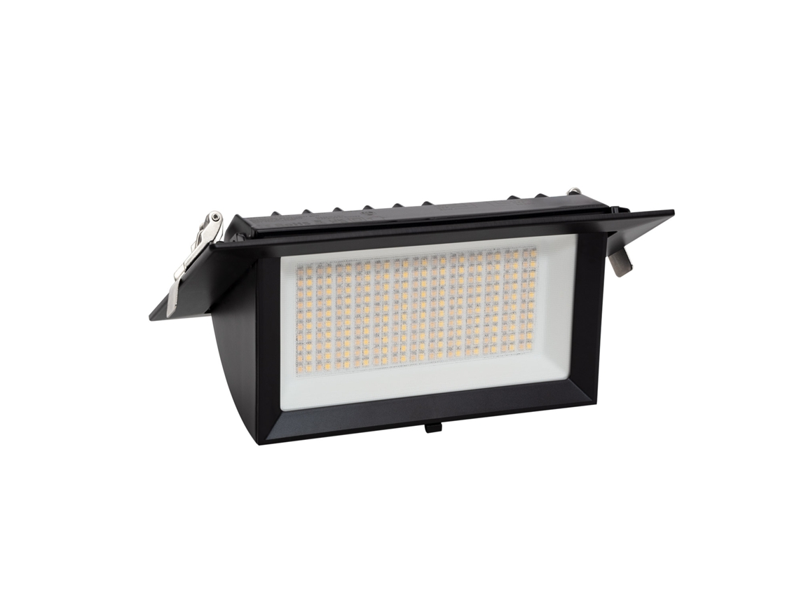 Downlight Direccionável Retangular Led Samsung Preto Lifud 4000k Branco Neutro 20 W