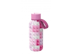 Garrafa Criança de Aço Inoxidável Pink Bricks 330 Ml QUOKKA