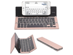 Teclado Sem Fio 3.0 Portátil De Liga De Alumínio Dobrável Teclado Bluetooth Para Tablet Pc Laptop Everley891 (custo De Compra)