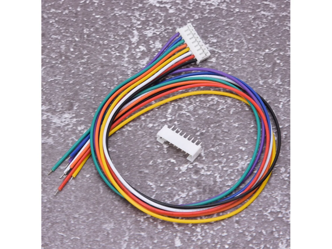 Laxiscreed Conector Jst Ph 2.0mm 8 Pinos Macho E Fêmea Para Cabos, 30cm De Comprimento
