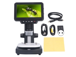 Microscópio Digital Lcd 5.0in 1500x 5mp Preto