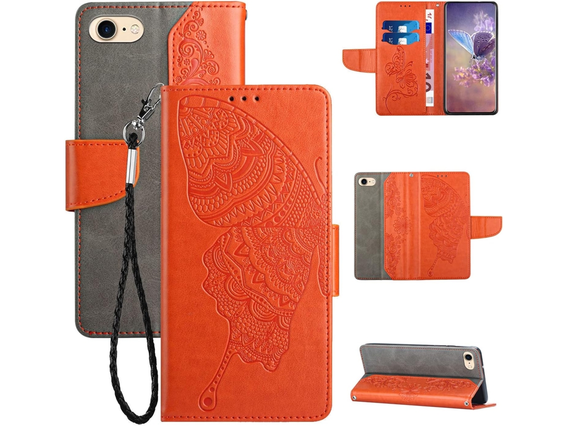 Capa Fólio Hoe Kickstand para iPhone 6 HONGWE. Pele Sintética Premium