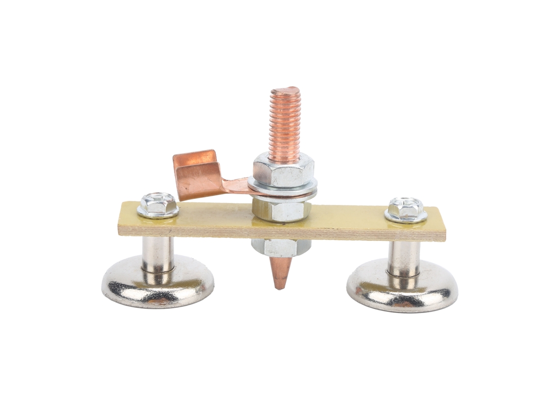 Ferramenta De Solda Com Ímã, Cabeça De Ferro, Painel Isolante E Conector De Terra Duplo De 4mm
