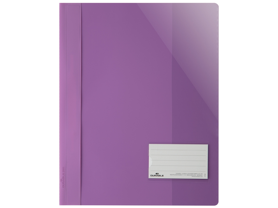 Pasta Durável Extra Larga A4 Pvc Roxo DURABLE