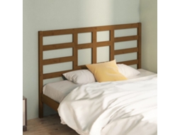 Vidaxl Cabeceira De Cama 146x4x104 Cm Pinho Maciço Castanho Mel