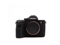 Capa Silicone HEXINYIGJLY para Sony A7rm5/a7rvleve, Acesso Total, Tripé, Proteção Impactos Preto