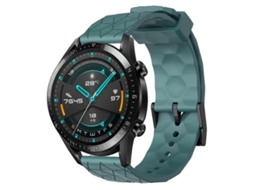 Pulseira De Silicone De Cor Sólida Com Estampa De Futebol Para Huawei Watch Gt2 42mm 20mm