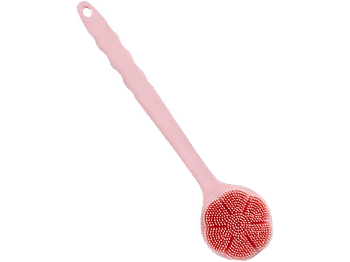 Escova De Banho E Corpo Vicasky Com Cabo Longo, Esponja Esfoliante De Silicone, Escovação Macia Para Costas E Corpo