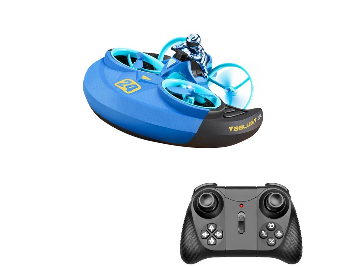 V24 Mini Drone Bestvite, Quadcopter Voo Aéreo/terra/água (duração Da Bateria 10 Min Azul)