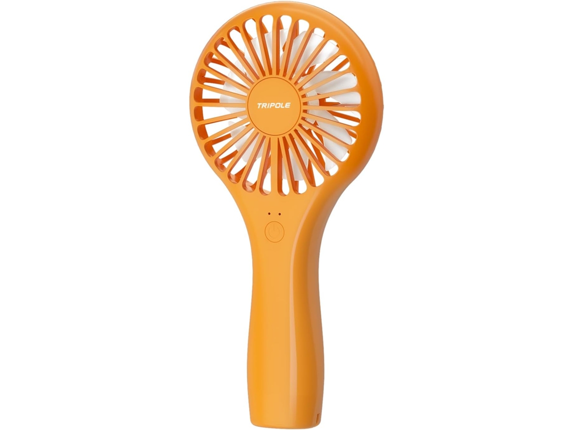 Mini Ventilador Portátil Lalamoli, Velocidade Ajustável, Recarregável Por Usb, Unissexo, Adequado Para Escritório, Uso Interior E Exterior, Laranja