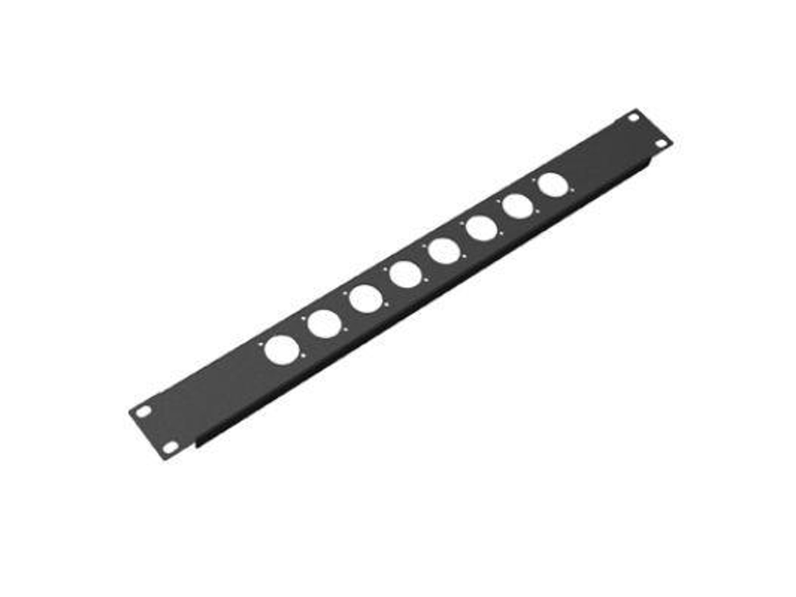Painel Rack 1U Perfurado P/ 8 X Xlr Ou Speakon