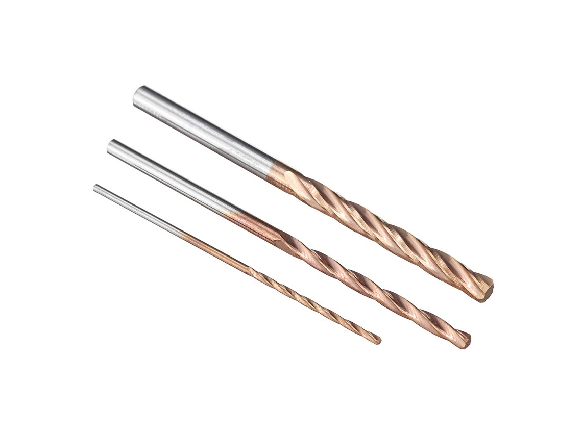 Fresa CNC de 3 canais, 2,5 mm, HRC55, em aço carboneto tungstênio com revestimento S/MARCA