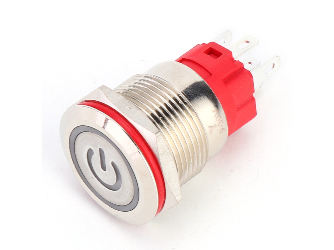Laxiscreed Interruptor De Botão Metálico Dc 9-30v, Solução Prática Para Circuitos Elétricos