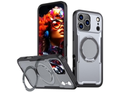 Capa Para Iphone 17 Pro Com Suporte Giratório De 360 ​​graus E Magsafe.