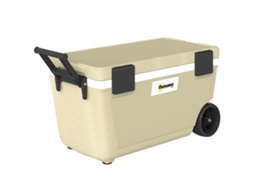 Cold Box 70l com isolamento passivo, 72h de resfriamento, espuma PU, rodas, válvula de drenagem | S/MARCA