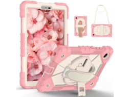 Capa Protetora Compatível Com O Tablet Lenovo Tab One/tab K9 8.7, Com Suporte Giratório E Proteção Contra Quedas.ouro Rosa Yunzii