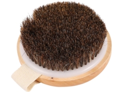 Escova De Banho Madeira Marrom, Massagem Corporal Spa, Estimula A Circulação E O Fluxo Linfático, Banho