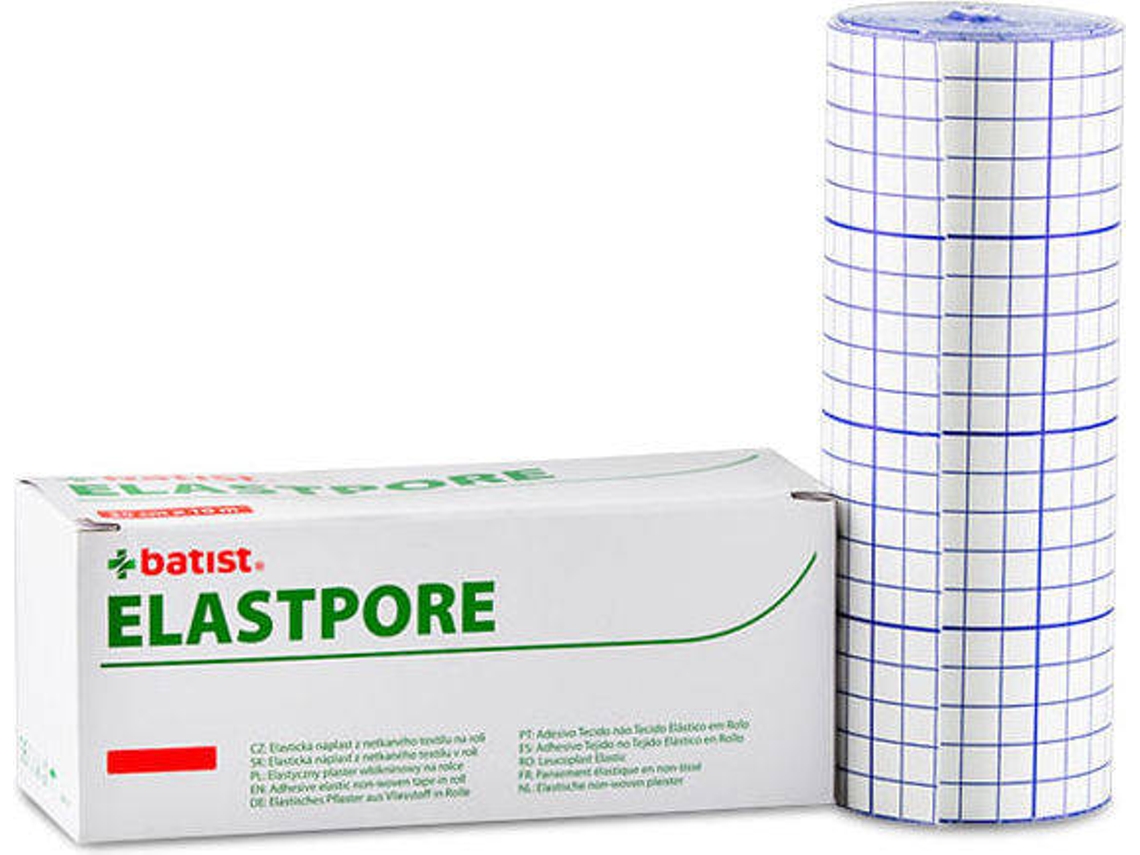 Adesivo Hipoalergénico em TNT Elástico Elastpore Branco 5cmx10m