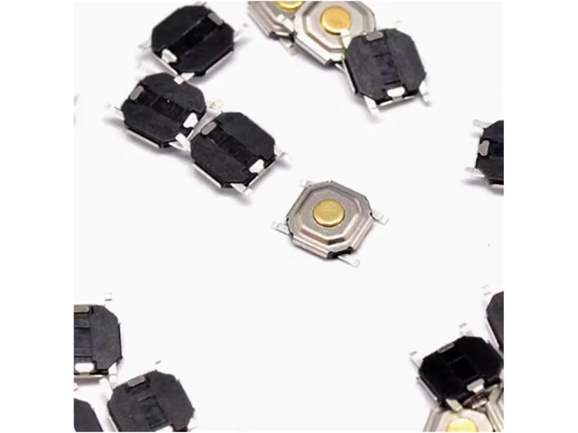 100 Interruptores De Botão Táteis Smd 4x 1, 5mm