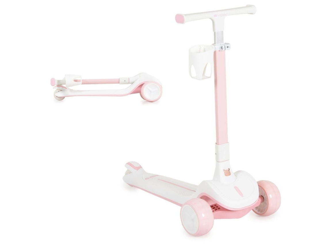Trotinete Infantil Aero A Partir Dos 3 Anos Da Byox - Pink