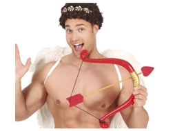 Adereço GUIRCA Cupido Arco Vermelho Com Flecha 58 Cm