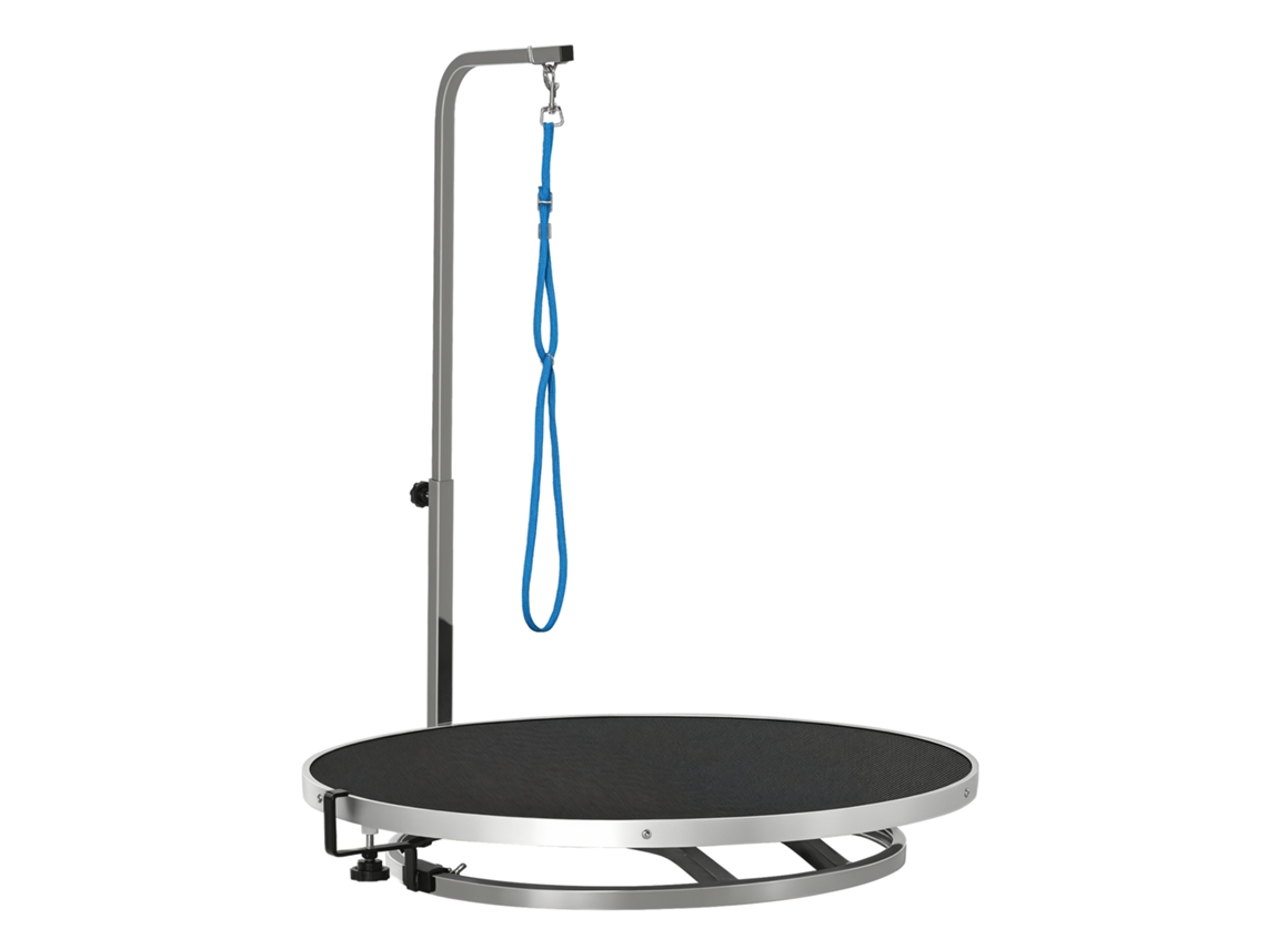 Mesa Giratória Para Tosa De Cães Com Braço Ajustável Em Altura, Superfície Antiderrapante, Ideal Para Banho E Secagem De Pelos Em Casa, Suporta Até