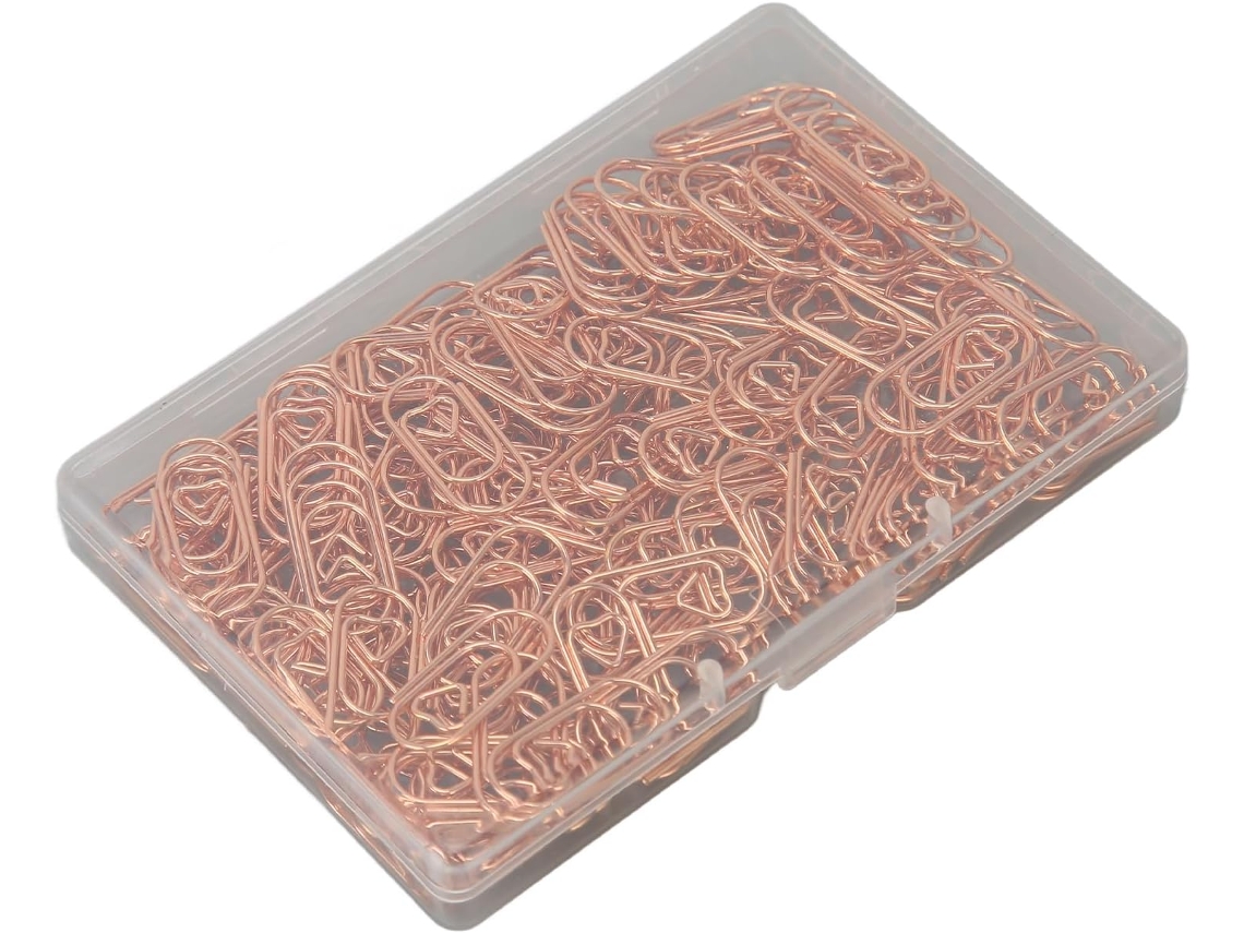 Conjunto de alfinetes em formato de coração para organização familiar, de mesa e escolar, caixa com 150 peças.