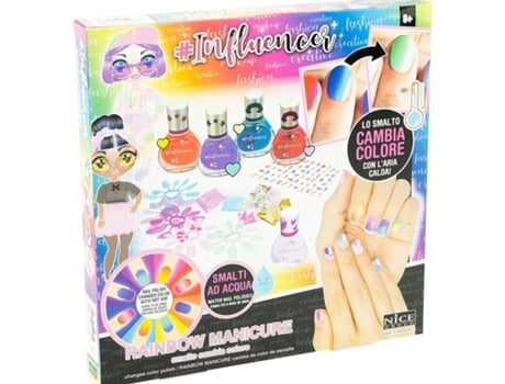 Influencer Rainbow Manicura Set De Esmaltes De Uñas Que Cambian De Color Nicevolumen