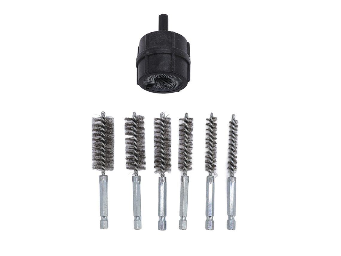 Escova De Tubo Laxiscreed Para Terminais De Bateria Com Adaptador Hexagonal Para Limpeza Eficaz