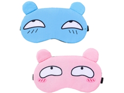 Kit com 2 Máscaras de Dormir de Pelúcia Macia e Fofa AQUAFORGE