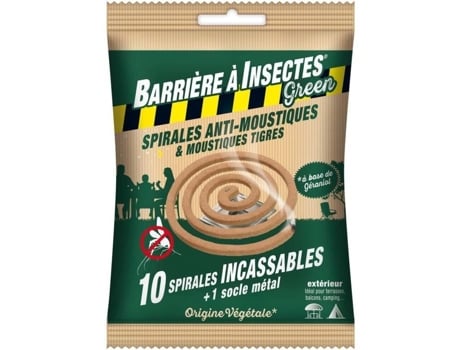 Espirais Anti Mosquito Verdes Barbiospir10n Saco De 10 Espirais Barriere A Insectes