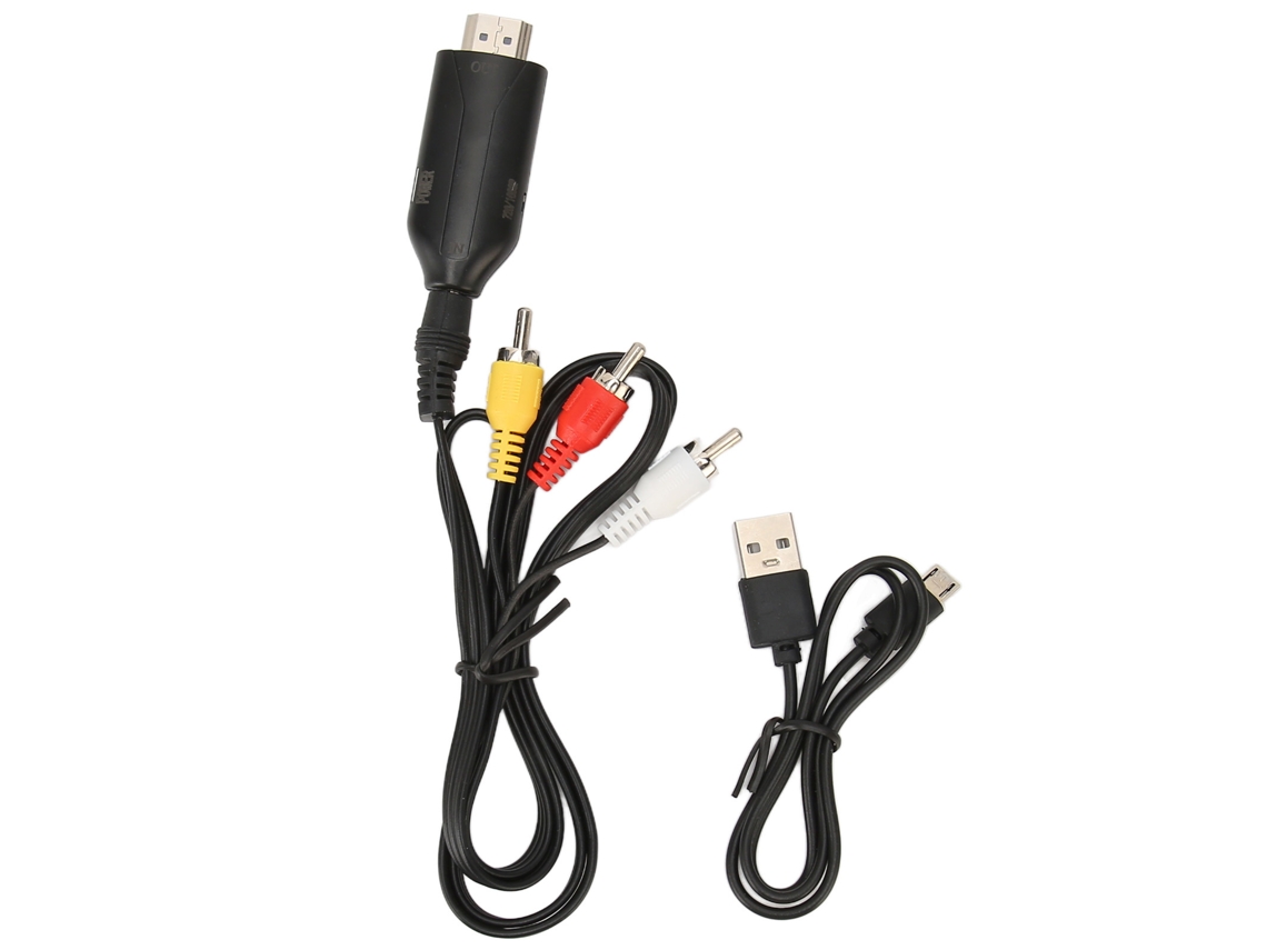 Conversor RCA para Hdmi EOOCOO, 1080p, 720p