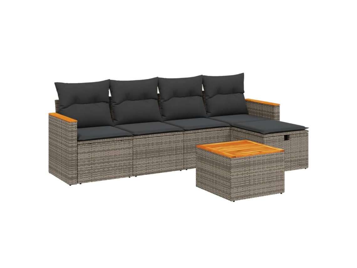 Garden Sofa Set, Garden Sofa Sets Vidaxl Cinzeto Rattan / Vime (n/a)