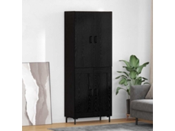 Vidaxl Buffê Carvalho Preto 69,5 X 34 X 180 Cm Derivados De Madeira