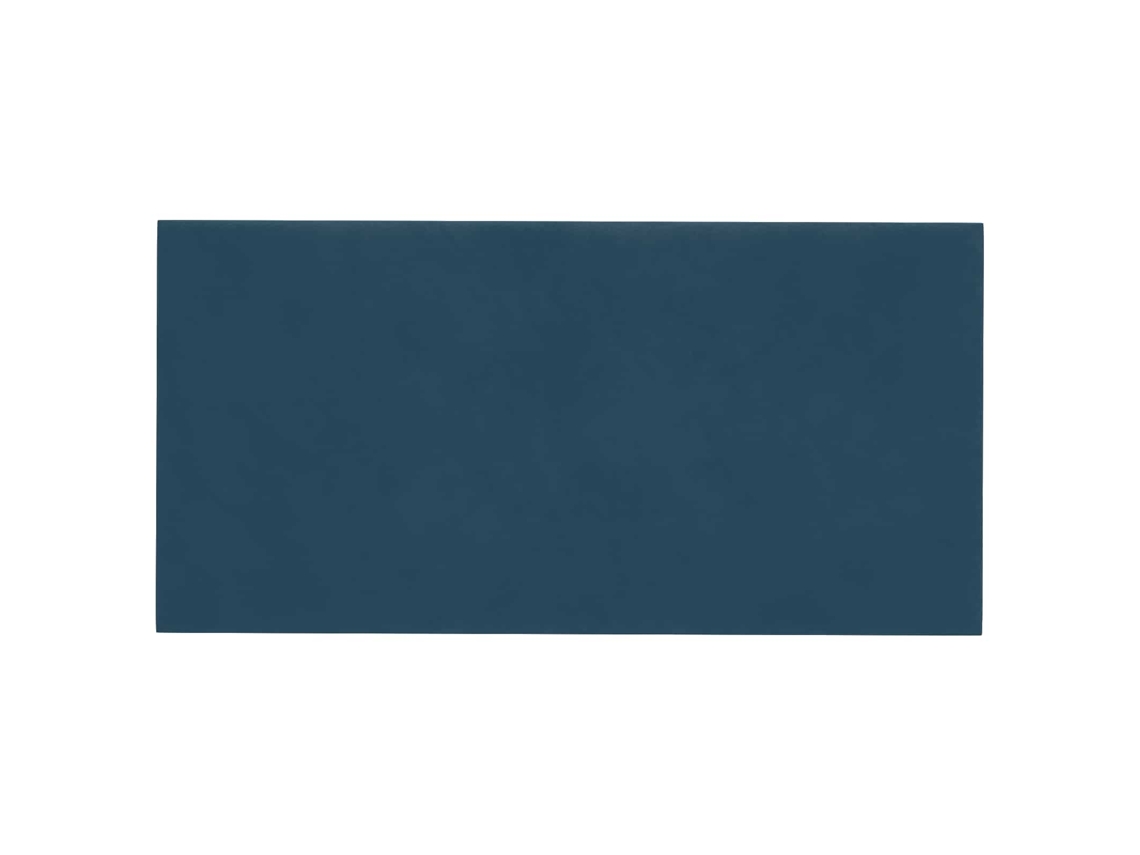 Cabeceira | Painel De Cama De Parede 12 Pcs Azul 60 X 30 Cm Veludo