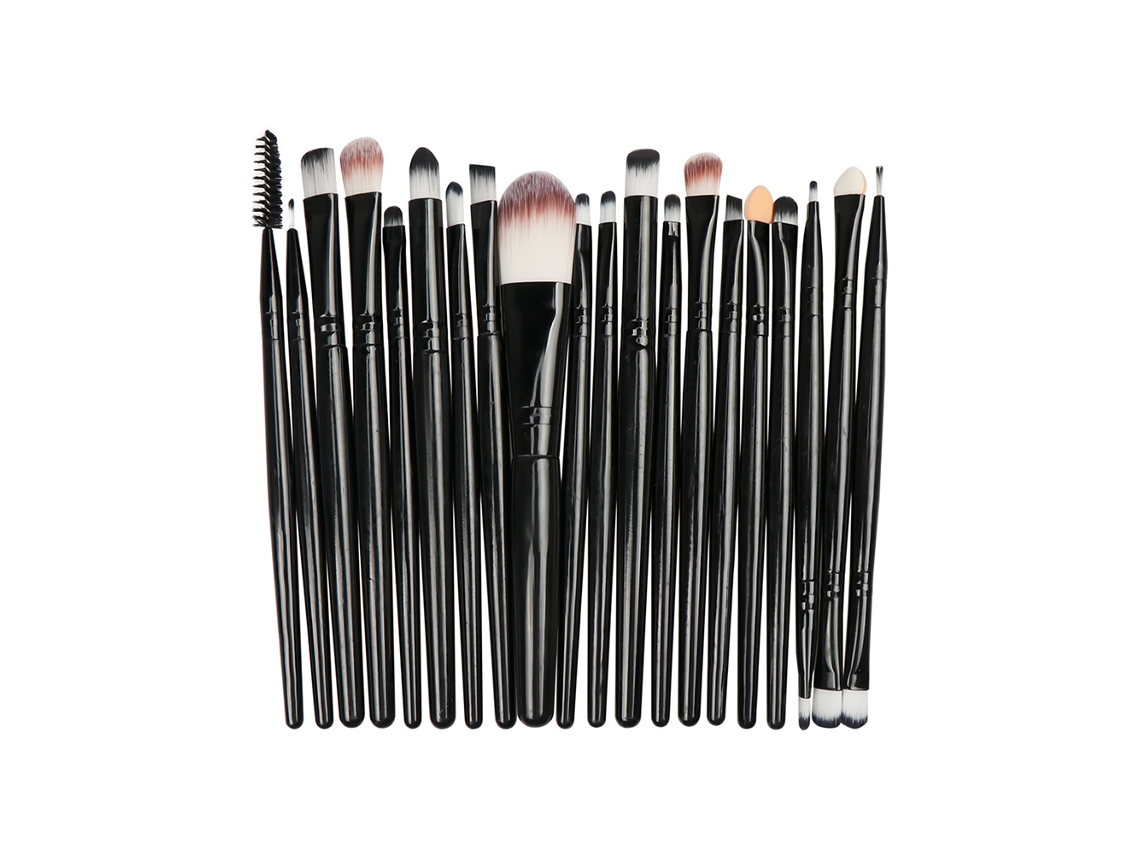 Pincéis Maquiagem Base Sombra Olhos Conjunto Completo